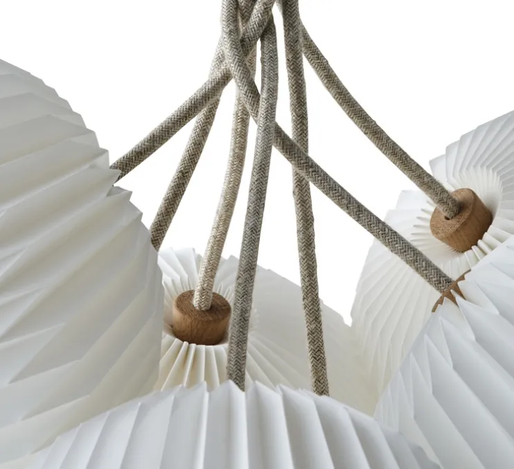 Suspension, Bouquet 1 Medium, papier blanc, Ø20cm, H21cm - Le Klint