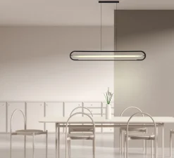 Suspension, Bow horizontale, , LED, dim, 2700K, 2370 lm, L120cm, H16cm - Nexia