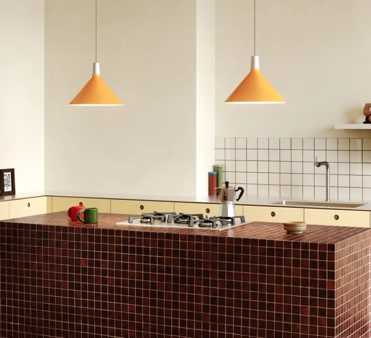 Suspension, Bower M, Jaune, Ø35cm, H19cm - Tala