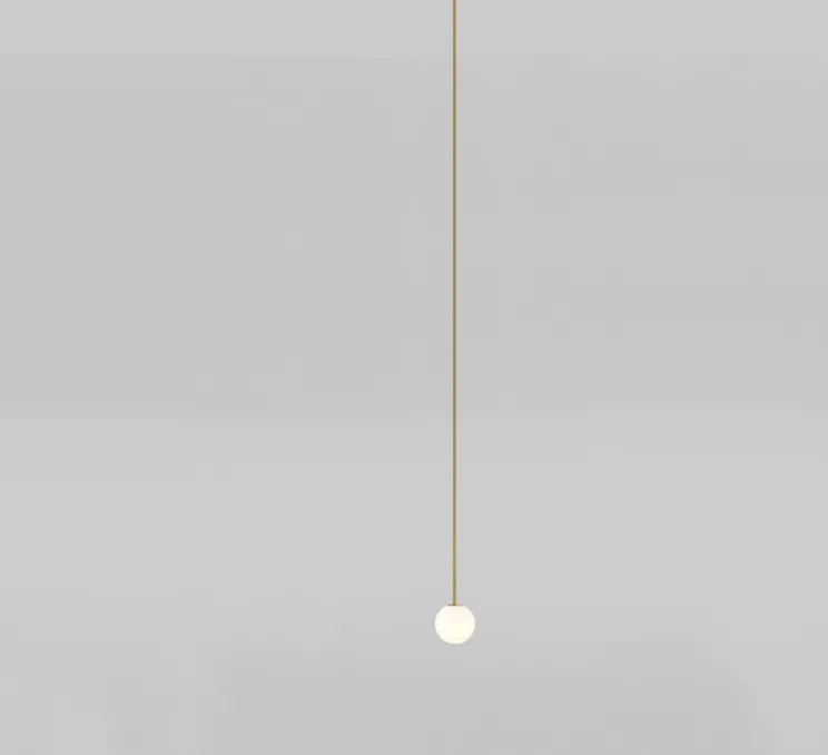 Suspension, Brass Architecturale 150, blanc et laiton, Ø15cm - Anastassiades Studio