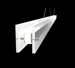 Suspension, Bridge 220, Blanc brouillard, LED, dim, 2700K, 3068 lm, L220cm, H5,1cm - Tonone
