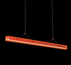 Suspension, Bridge 110, Orange lave, LED, dim, 2700K, 1492 lm, L110cm, H5,1cm - Tonone