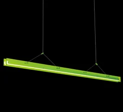 Suspension, Bridge 150, Vert toxique, LED, dim, 2700K, 2058 lm, L149,5cm, H5,1cm - Tonone