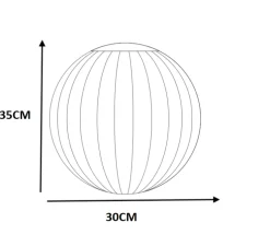 Suspension, Bright Modeco XL, blanc, câble crème, Ø30cm, H35cm - Nordic Tales