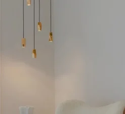 Suspension, Brighter days Penta, or, Ø10cm, H11,4cm - Umage