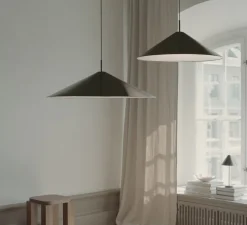 Suspension, Brolly, noir, LED, dim, 2700K, 1144 lm, Ø90cm, H32cm - New Works