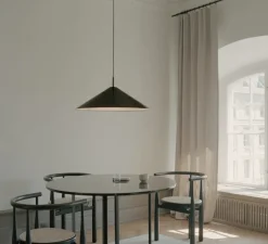 Suspension, Brolly, noir, LED, dim, 2700K, 1144 lm, Ø70cm, H29cm - New Works