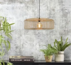 Suspension, Bromo L, naturel, Ø60cm, H18cm - Good&Mojo