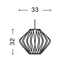 Suspension, Bubble Pear Crisscross S, blanc, Ø33cm, H32cm - HAY
