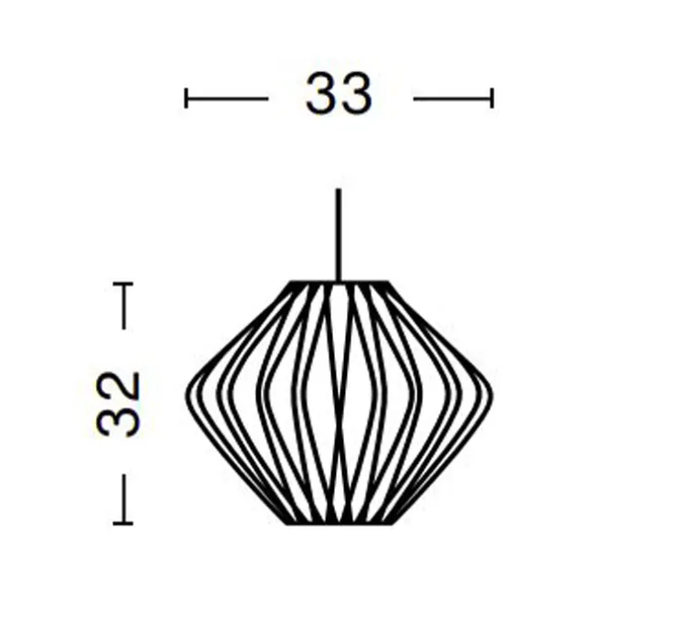 Suspension, Bubble Pear Crisscross S, blanc, Ø33cm, H32cm - HAY
