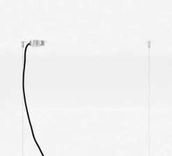 Suspension, C1, béton clair et cuivre, touch dim LED, 4000K, 2100lm, L122cm, H8cm - Gantlights