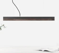 Suspension, [C2], gris foncé, rouille, LED, 2700k, 2100lm, L92cm, H7cm - GANTlights