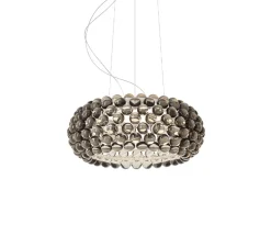 Suspension, Caboche Plus Media, gris, LED, 2700K, 3200lm, Ø50cm, H20cm - Foscarini