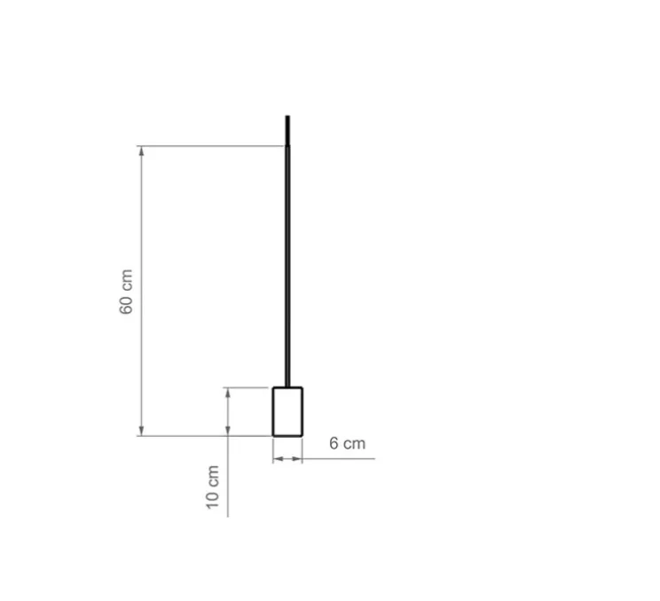 Suspension, Calma S, laiton, bois de hêtre, LED, 2700K, 665-836 lm, Ø6cm, H60cm - Luxcambra