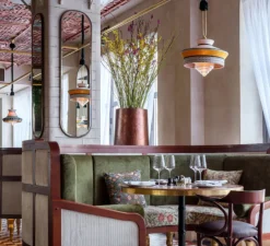 Suspension, Calypso SO MARTINIQUE, jaune, Ø39cm, H63cm - Contardi