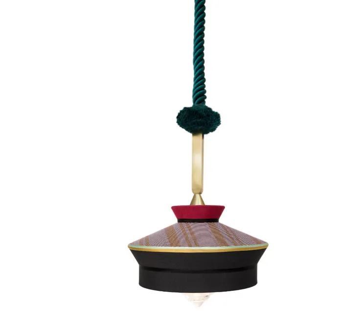 Suspension, Calypso SO Outdoor MARTINIQUE, noir, rouge, IP65,Ø39cm, H63cm - Contardi