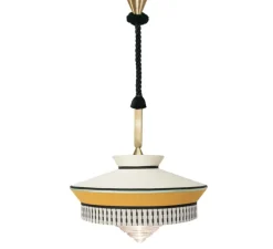 Suspension, Calypso SO XL Outdoor MARTINIQUE, jaune, IP65, Ø70cm, H63cm - Contardi