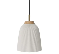 Suspension, Campa, blanc, verre opal mat, chêne huilé, Ø14cm, H16cm - Bolia