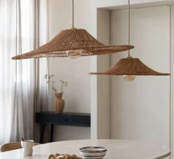 Suspension, Cancun L, naturel, Ø70cm, H16cm - Good&Mojo