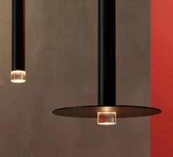 Suspension, Candle 1, noir, LED, 2700k, 154 lm, Ø2,5cm, H31,6cm - LEDs C4