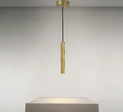 Suspension, Candy V30, laiton satiné, LED, dim, 2700K, 331 lm, Ø3,6cm, H30cm - CVL