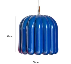 Suspension, Cannelle Grande, bleu, L50cm, H49cm - Cosin