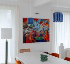 Suspension, Cannelle Petite, bleu, L20cm, H20cm - Cosin