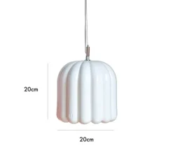 Suspension, Cannelle Petite, blanc, L20cm, H20cm - Cosin