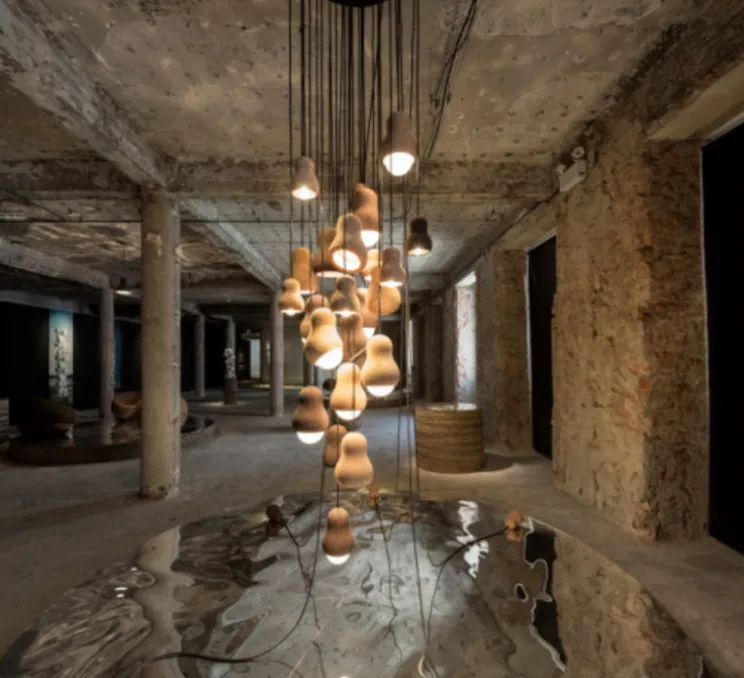 Suspension, Captain Cork 45 S, liège, Ø14,7cm, H21,3cm - Dark