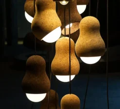 Suspension, Captain Cork S, liège, Ø14,5cm, H19cm - Dark