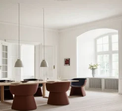 Suspension, Caravaggio matt P2, gris, Ø25,8cm, H33,7cm - Fritz Hansen