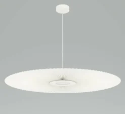 Suspension, Carmen Large, blanc, DIM, LED, 700lm, Ø120cm, H3,5cm - HARTÔ
