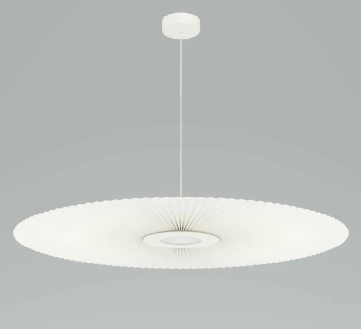 Suspension, Carmen Large, blanc, DIM, LED, 700lm, Ø120cm, H3,5cm - HARTÔ