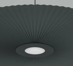 Suspension, Carmen Large, gris ardoise, DIM, LED, 700lm, Ø120cm, H3,5cm - HARTÔ