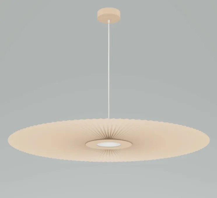Suspension, Carmen Large, sable doré, DIM, LED, 700lm, Ø120cm, H3,5cm - HARTÔ
