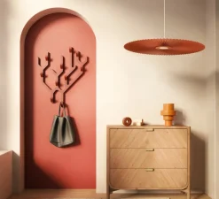 Suspension, Carmen M 90cm, série limitée NEDGIS X HARTO, terracotta, LED, dim, 2700K, 985 lm, Ø90cm, H3,2cm - Hartô