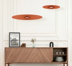Suspension, Carmen M 90cm, série limitée NEDGIS X HARTO, terracotta, LED, dim, 2700K, 985 lm, Ø90cm, H3,2cm - Hartô