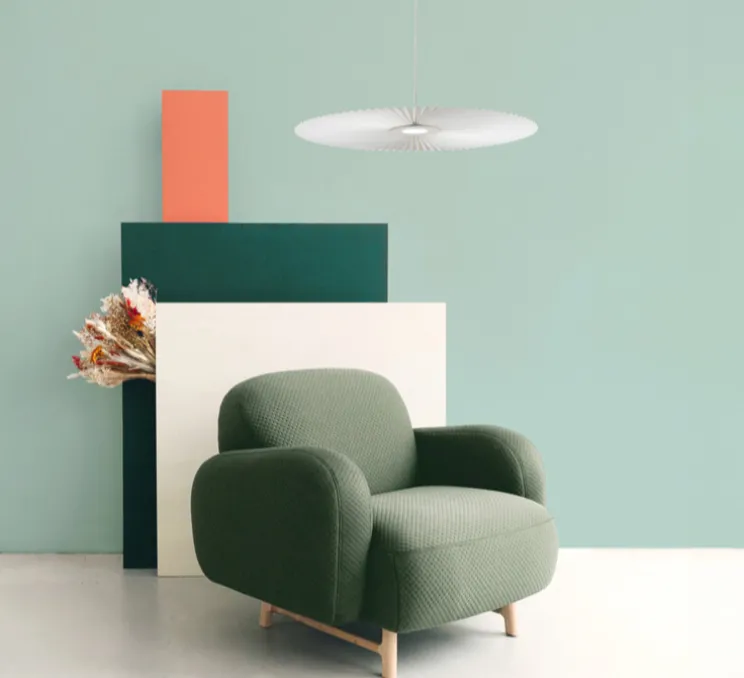 Suspension, Carmen Medium, blanc, DIM, LED, 2700K, 700lm, Ø90cm, H3,5cm - HARTÔ