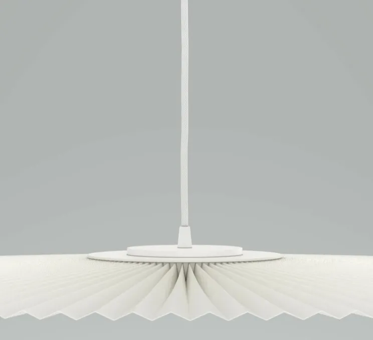 Suspension, Carmen Medium, blanc, DIM, LED, 2700K, 700lm, Ø90cm, H3,5cm - HARTÔ
