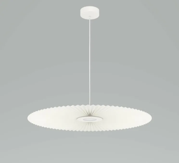 Suspension, Carmen Medium, blanc, DIM, LED, 2700K, 700lm, Ø90cm, H3,5cm - HARTÔ