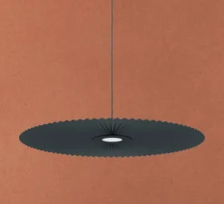 Suspension, Carmen Medium, gris ardoise, DIM, LED, 2700K, 700lm, Ø90cm, H3,5cm - HARTÔ