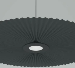Suspension, Carmen Medium, gris ardoise, DIM, LED, 2700K, 700lm, Ø90cm, H3,5cm - HARTÔ
