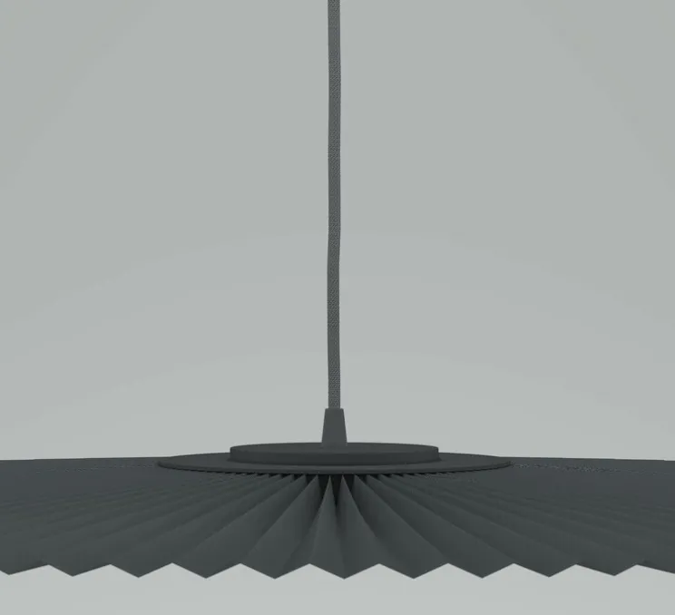 Suspension, Carmen Medium, gris ardoise, DIM, LED, 2700K, 700lm, Ø90cm, H3,5cm - HARTÔ