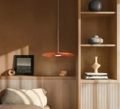Suspension, Carmen S 50cm, série limitée NEDGIS X HARTO, terracotta, LED, dim, 2700K, 985 lm, Ø50cm, H3,2cm - Hartô