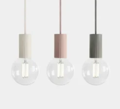 Suspension, Case Clear Bulb, Blush, dim, 2300K, H22,4cm - Vitamin