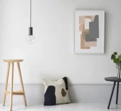 Suspension, Case Clear Bulb, Charcoal, dim, 2300K, H22,4cm - Vitamin