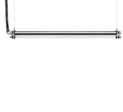 Suspension, Catherine, argent, IP69, LED, 2700K, 2600 lm, L115cm, H7,5cm - Zangra