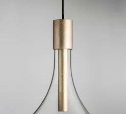 Suspension, Cathode 1, laiton brossé, endless, LED, 2700K, 264lm, Ø22cm, H32cm - Davide Groppi