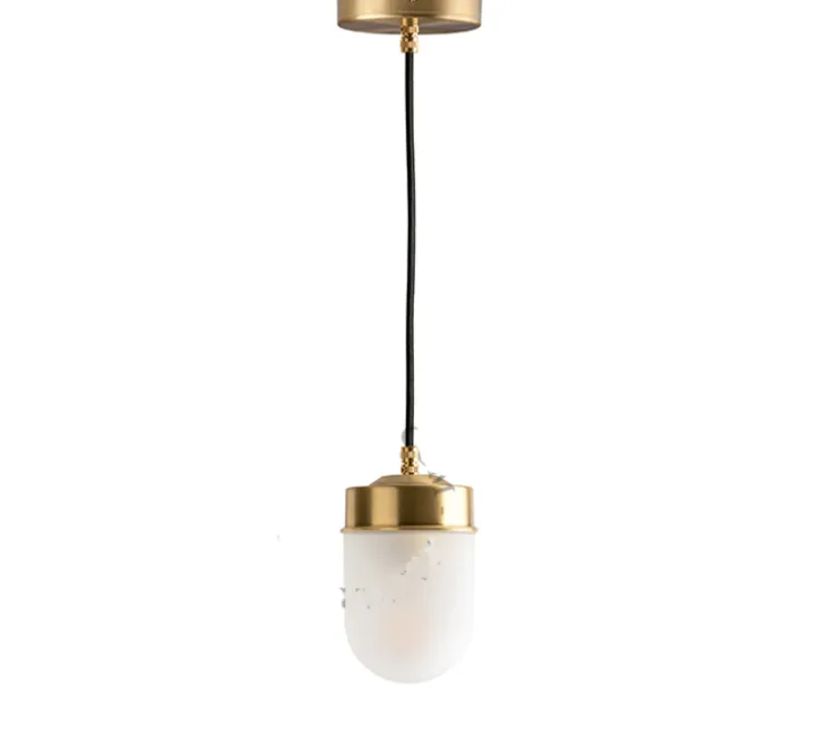 Suspension, ceilinglamp.136, avec glass007, laiton, Ø9,5cm, H17cm - Zangra