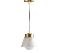 Suspension, ceilinglamp.136, avec glass019, laiton, Ø17cm, H20cm - Zangra